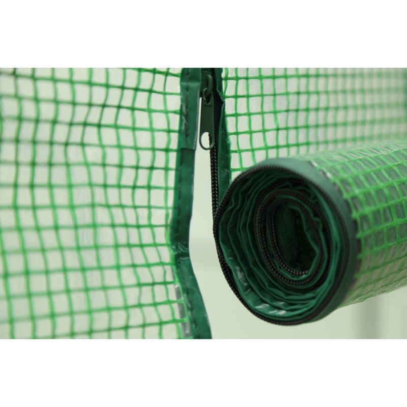 Two Door Walk-In Tunnel Greenhouse Replacement Cover Green - OGrow