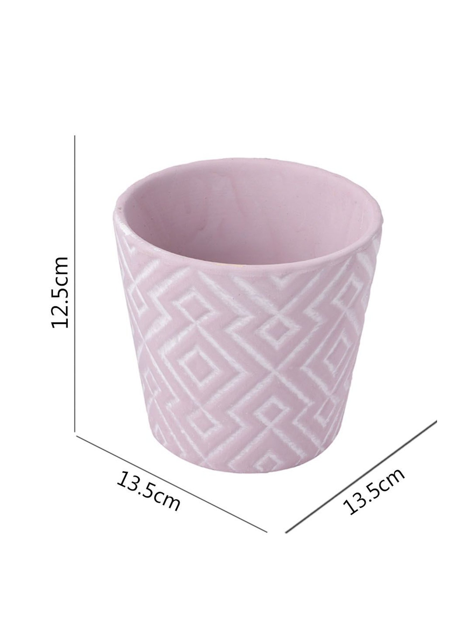 TAYHAA Blue & Pink Ceramic Planter - Set of 2