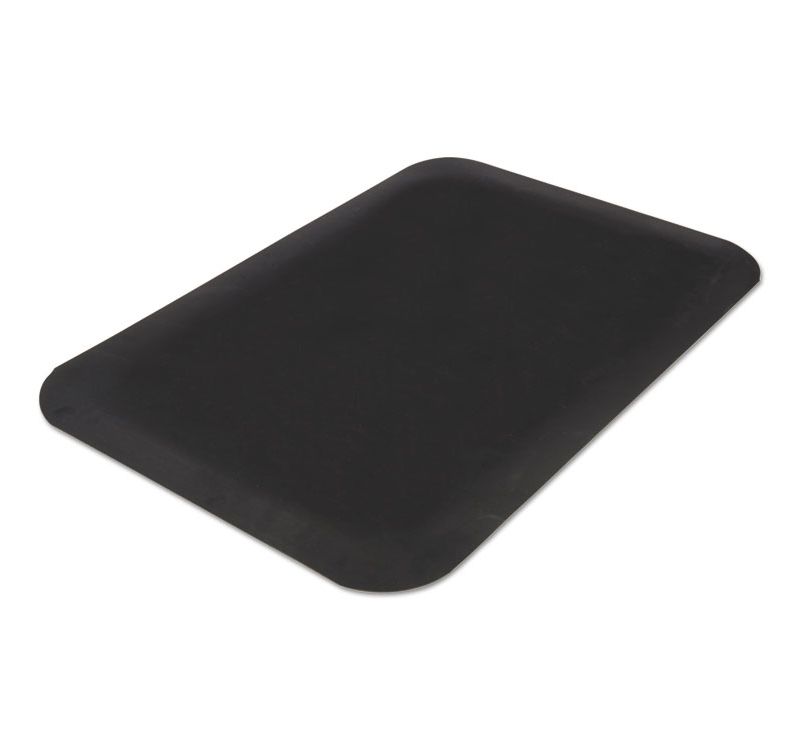 3'x5' Rectangle Solid Floor Mat Black - Guardian