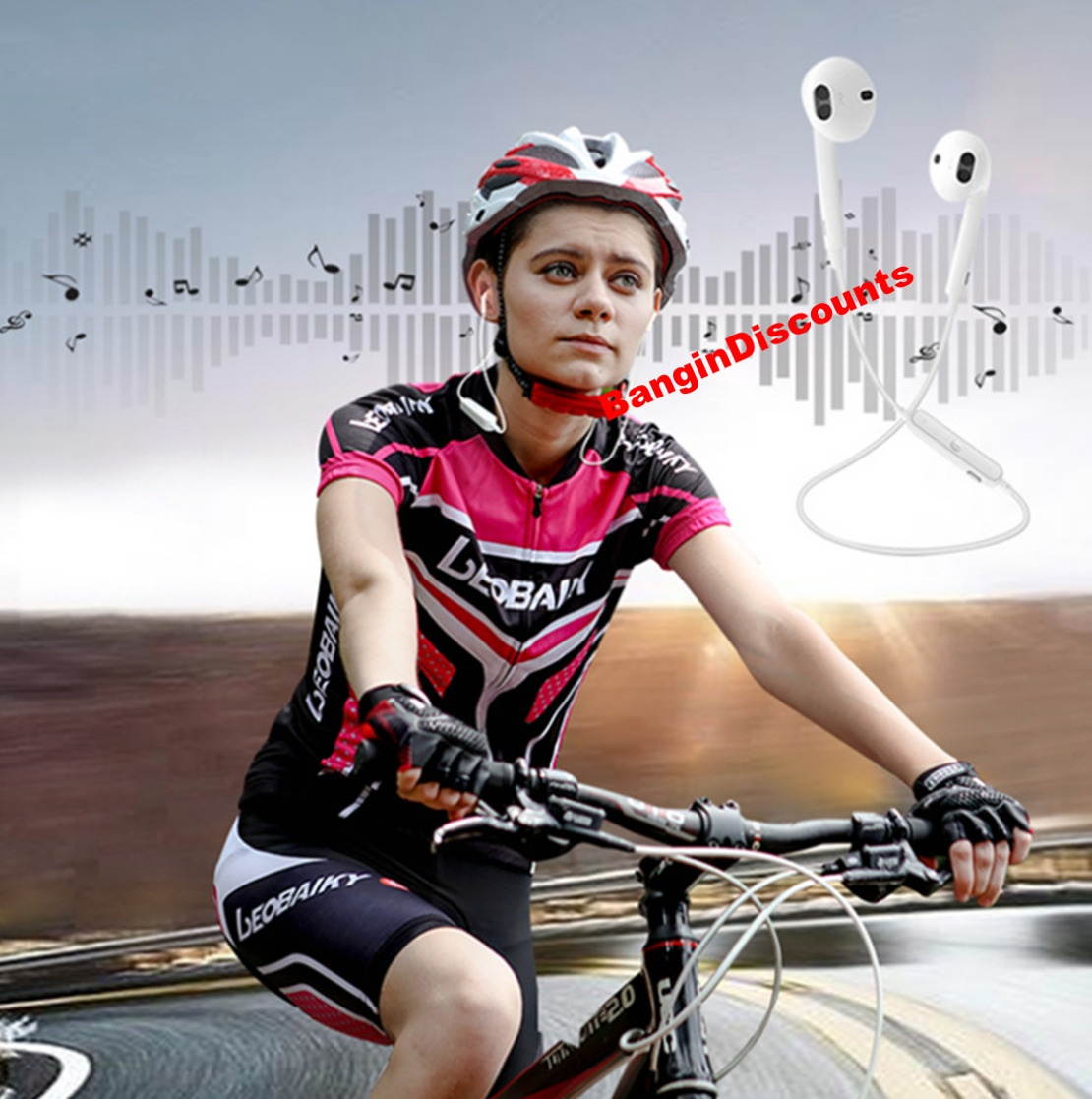 Bluetooth Headset Wireless Sport Stereo Headphones Earphone Earbuds With Mic