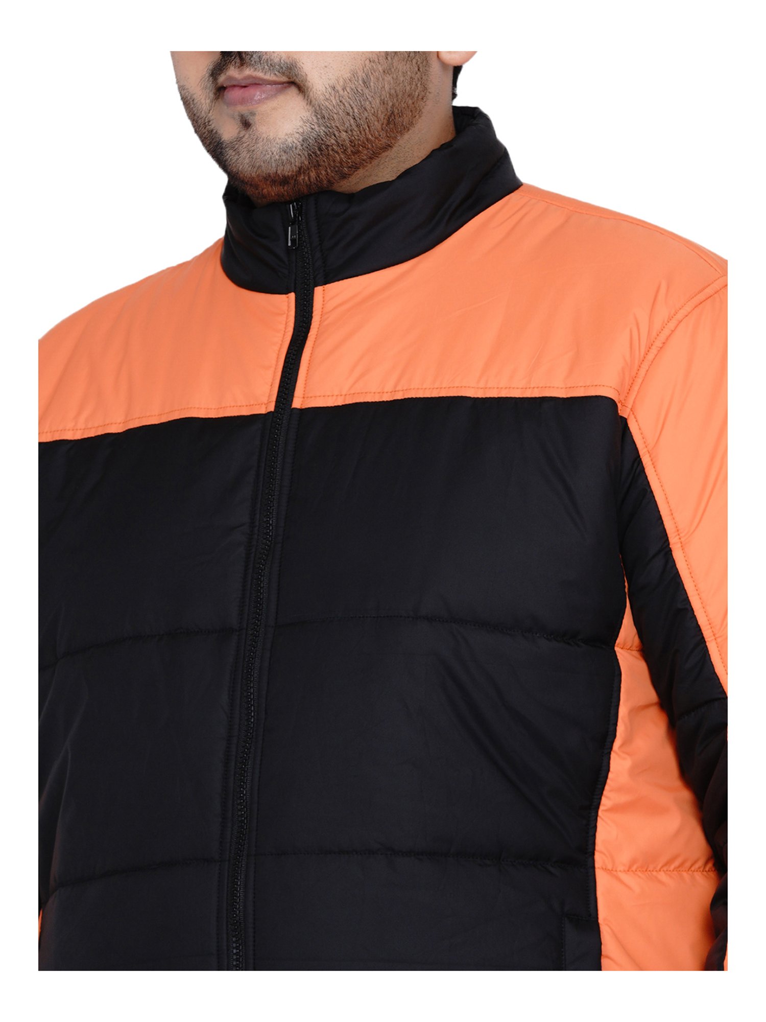 John Pride Black & Orange Plus Size Jacket