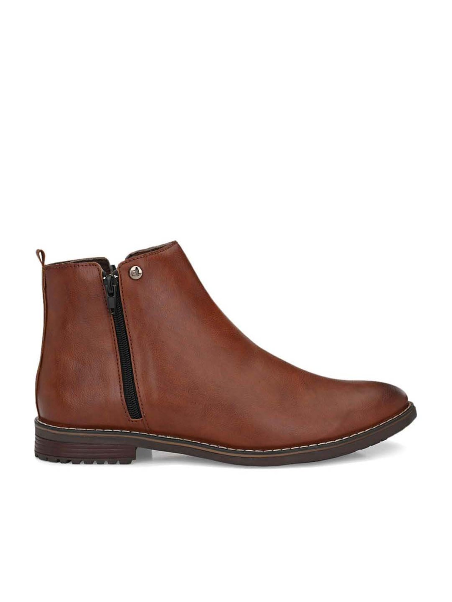 El Paso Men's Brown Casual Boots