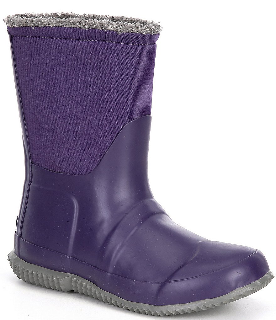 Hunter Girls' Original Insulated Roll Top Sherpa Winter Boots (Youth)