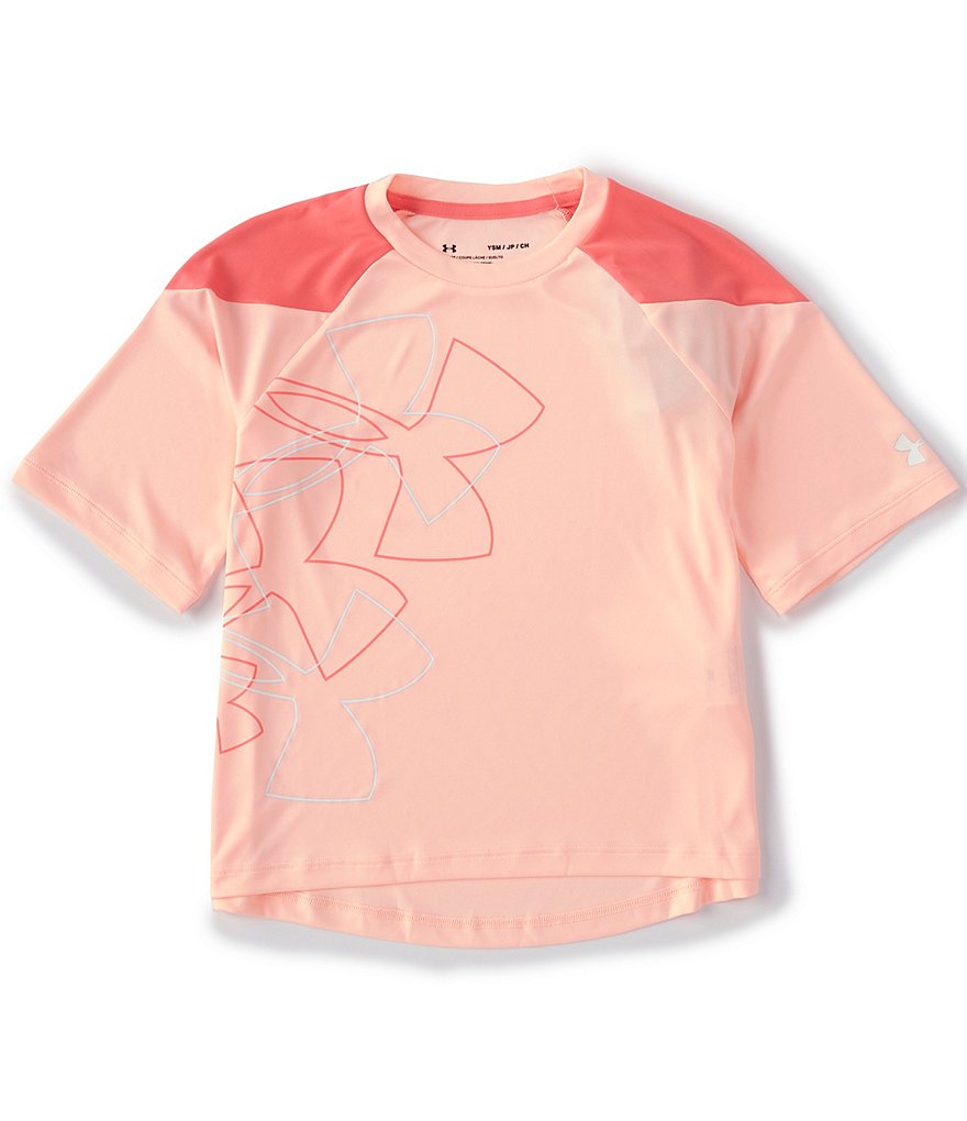 GB GB Girls Active Big Girls 7-16 Short Sleeve Tie-Dye Tee