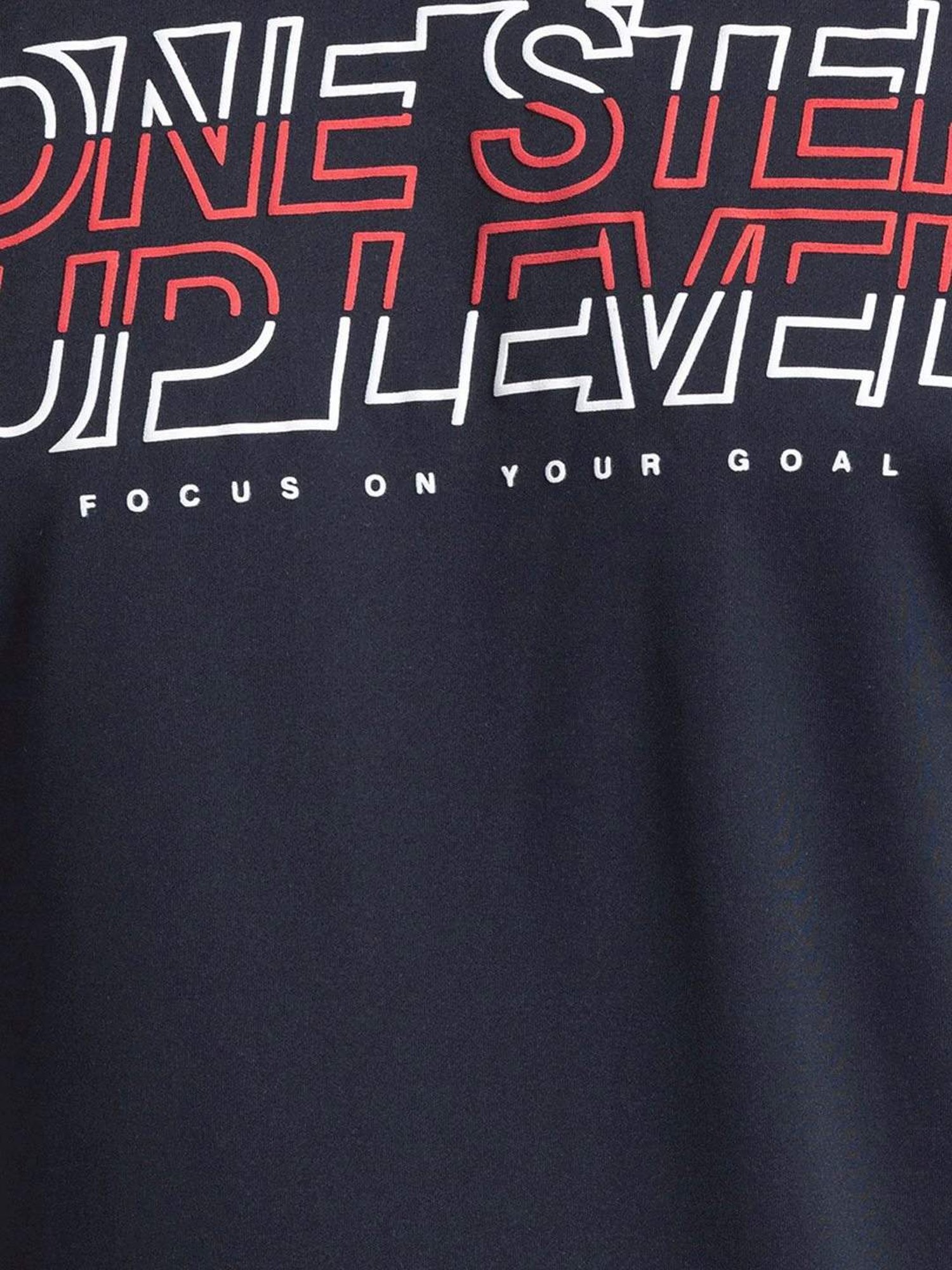 Parx Blue Regular Fit Printed T-Shirt