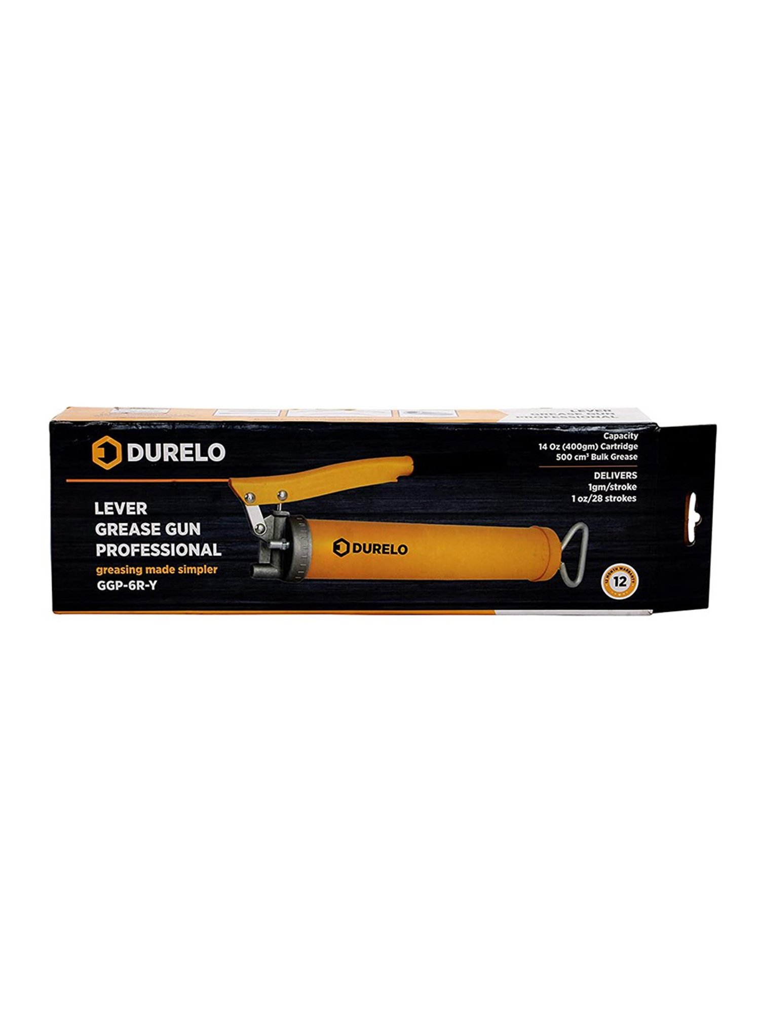 DURELO GGP-6R Lever Grease Gun (Yellow)