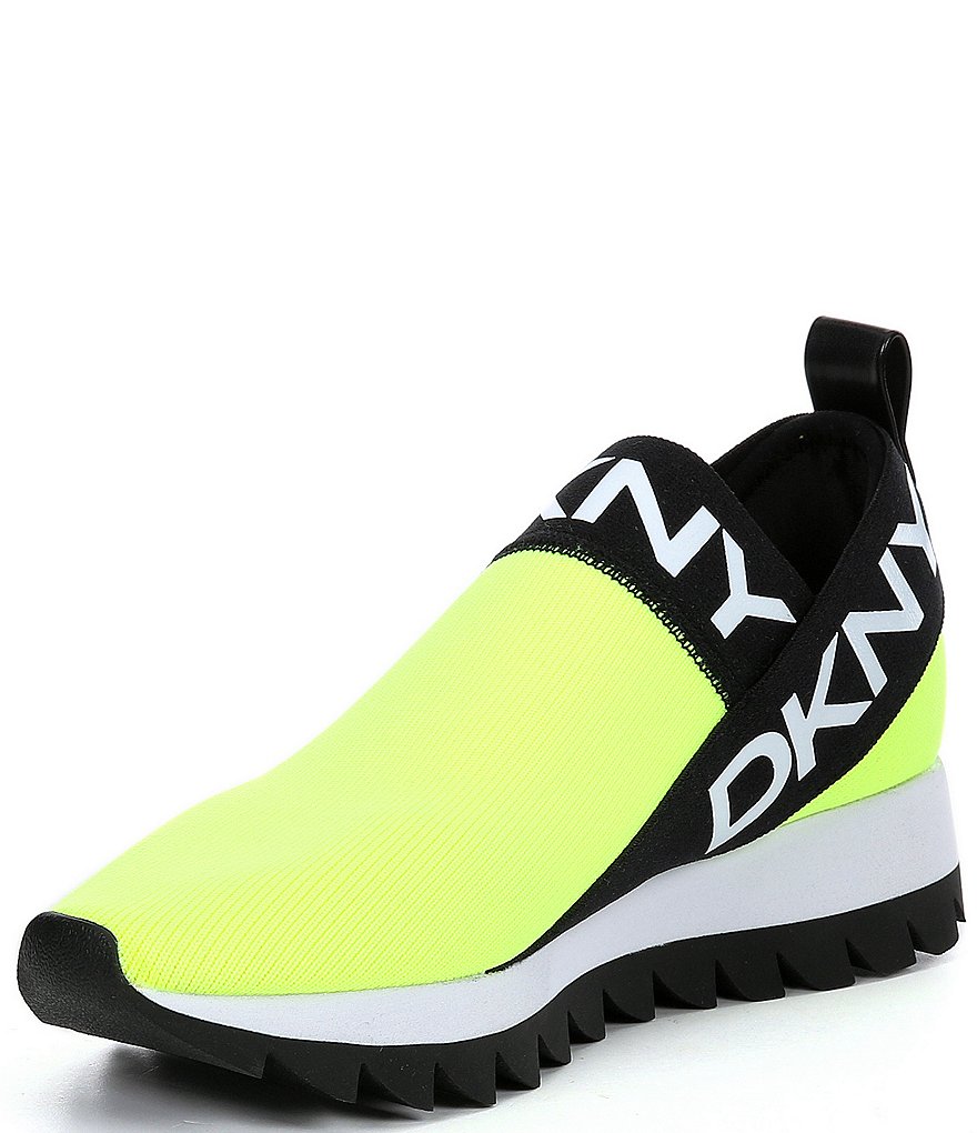 DKNY Ashton Knit Signature Logo Slip-On Sneakers