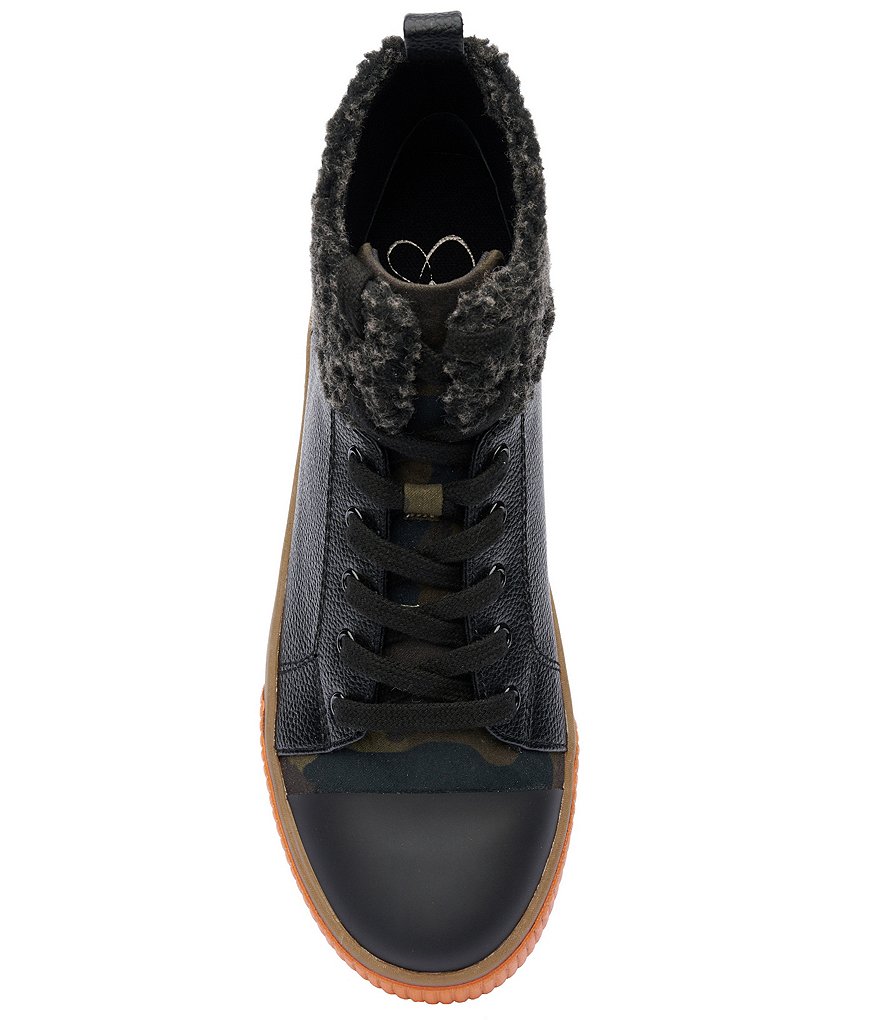 Jessica Simpson Emiliya Studded Camo Accent Platform Sneakers