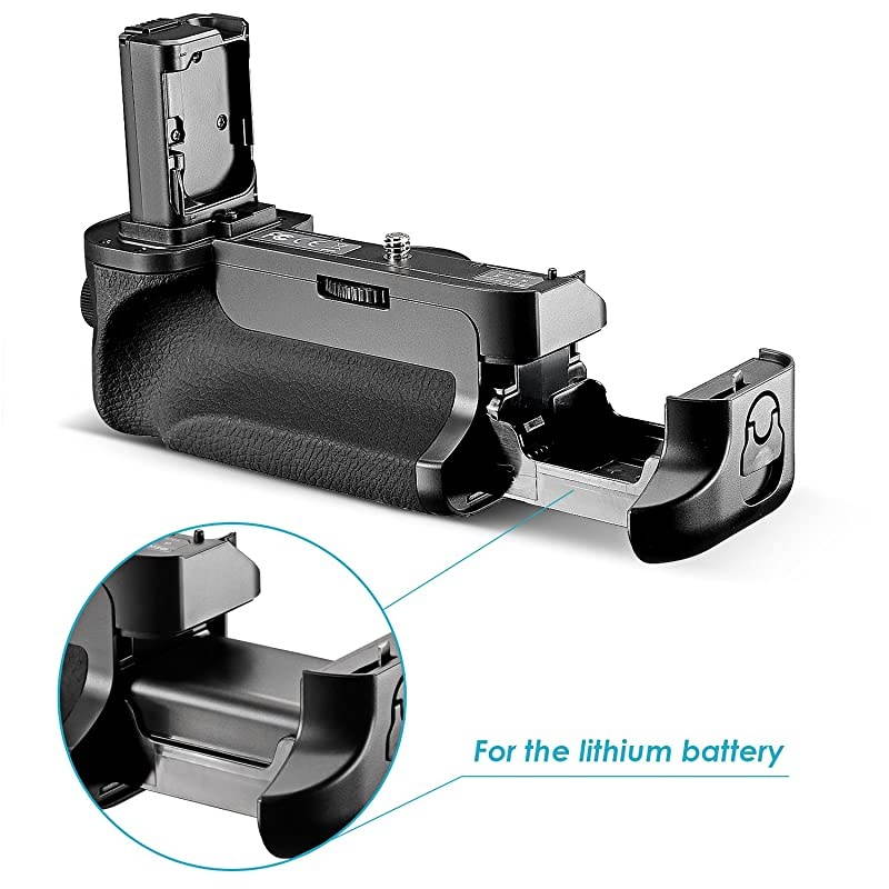 Vertical Battery Grip Replacement for VGC1EM for Sony Alpha A7 A7R A7S DSLR Cameras Compatible with NPFW50 Battery Battery Not Included