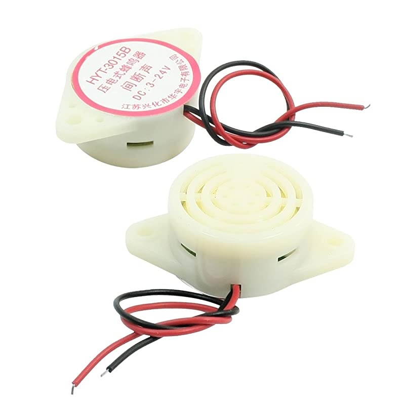 2pcs HYT3015B DC 324V 80dB Intermittent Sound Piezoelectric Buzzer