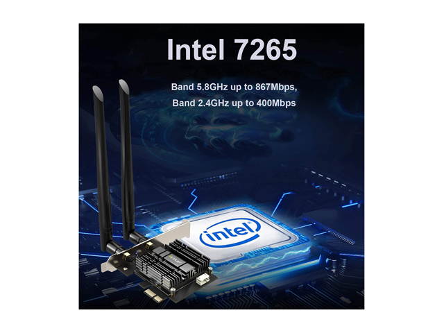 EDUP PCIe Bluetooth WiFi Card Ac1300Mbps Wireless Wi-Fi Network Card Adapter 2.4G/5.8G Dual Band Antenna PCI Express Internet Networking Cards Support Windows 10/ Win 8.1/ Win 7 for Desktop PC Laptop