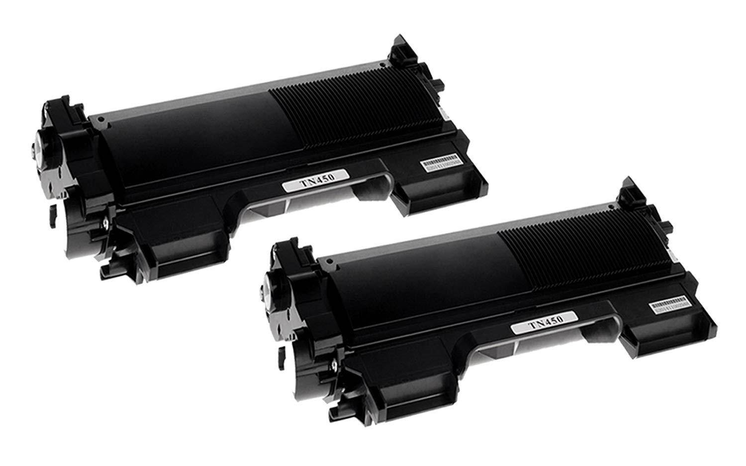 TonerPlusUSA High Yield New Toner Cartridge Replacement for Brother TN450 DCP-7060D/7065DN/HL-2250DN/2270DW/2275DW/2280DW/27990/IntelliFax/2840/2940/MFC-7240/7360N/7365DN/2499M/7460DN/7860DW (2 Pack)