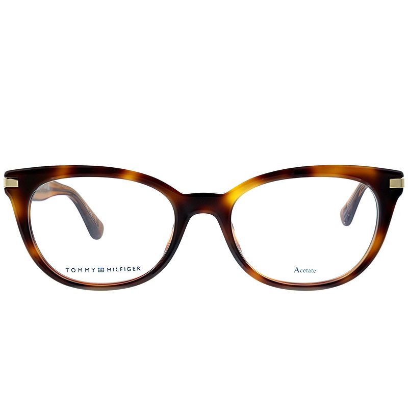 Tommy Hilfiger TH 1519 SX7 Womens Cat-eye Eyeglasses Light Havana 50mm
