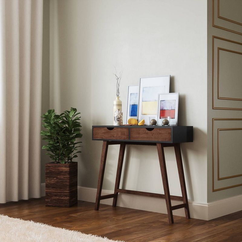 Aster 2 Drawer Micro Desk Brown - RST Brands