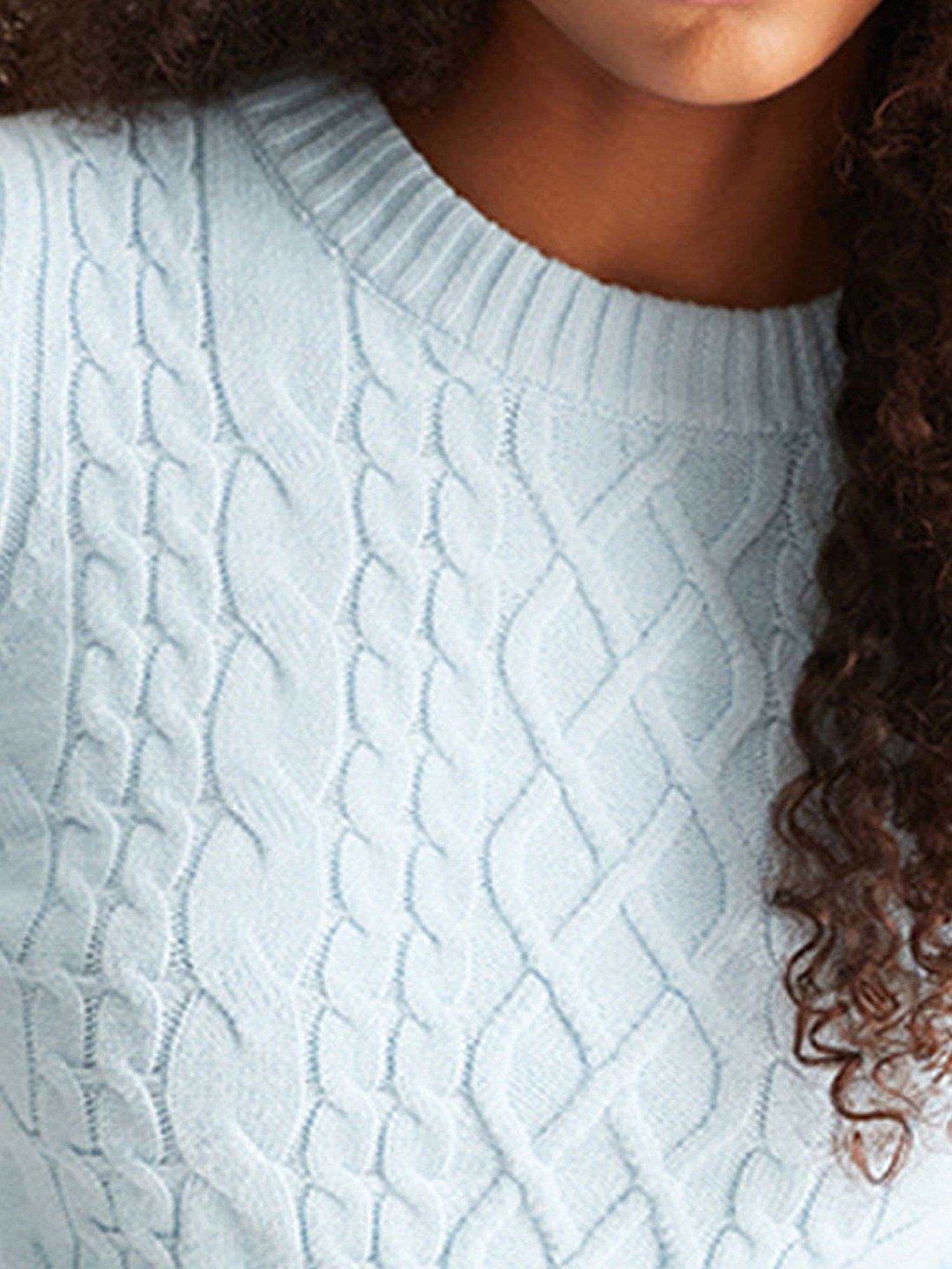 Cover Story Sky Blue Regular Fit Sweater