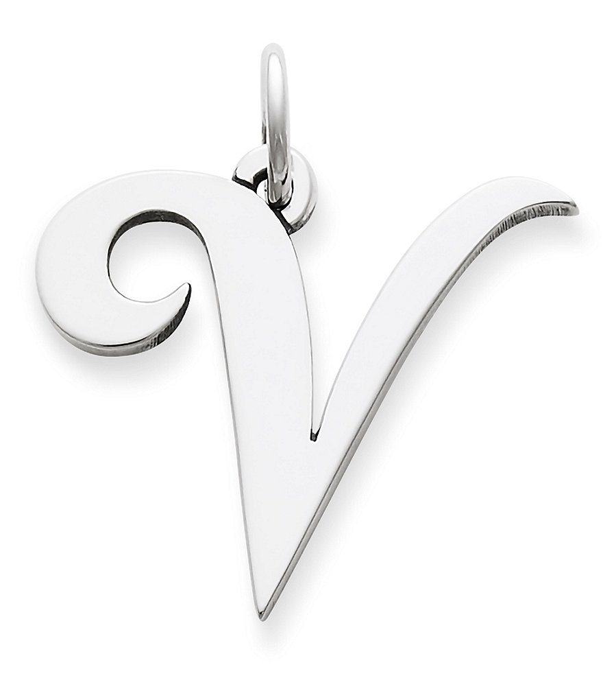 James Avery Large Script Initial Pendant