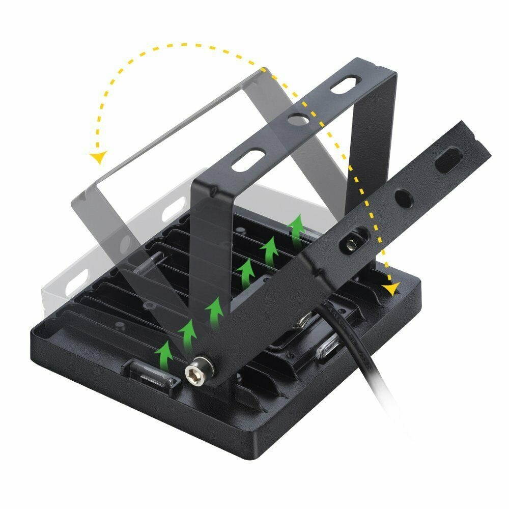 LED Security Flood Light Flood Lights w/US Plug Garden Outdoor Waterproof Lamp