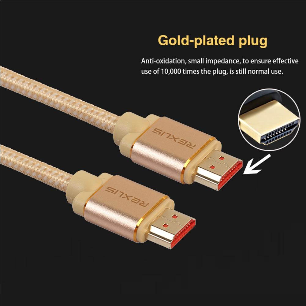1m HDMI 2.0 4K 1080P Aluminium Alloy Shell Line Head Gold-plated Connectors HDMI Male to HDMI Male A