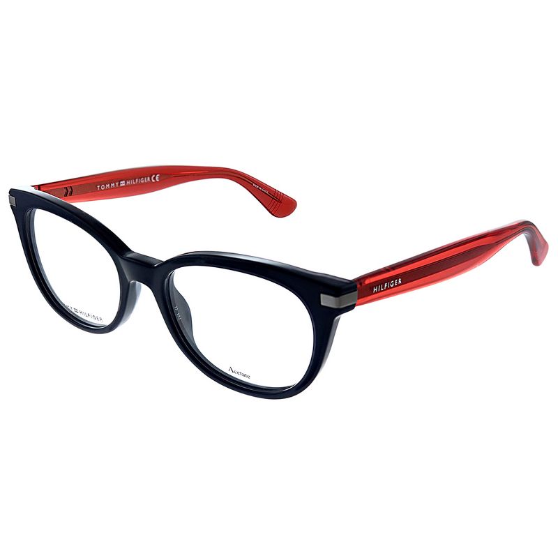 Tommy Hilfiger TH 1519 PJP Womens Cat-eye Eyeglasses Blue 50mm