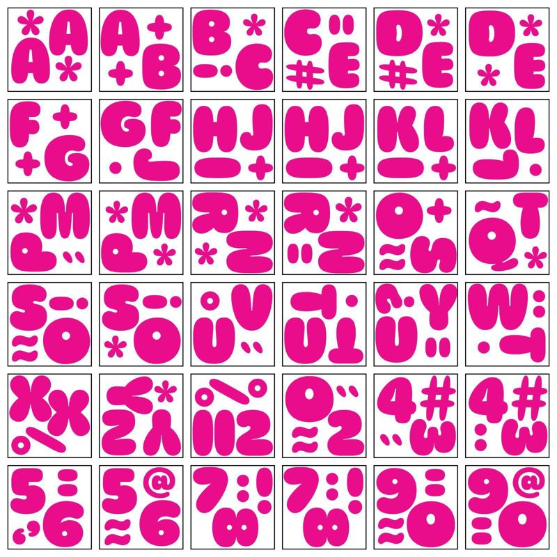 K&Company 36 sheets Classroom Alphabet - Pink