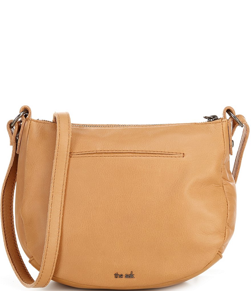 The Sak Gen Leather Antique Brass Hardware Shoulder Saddle Bag