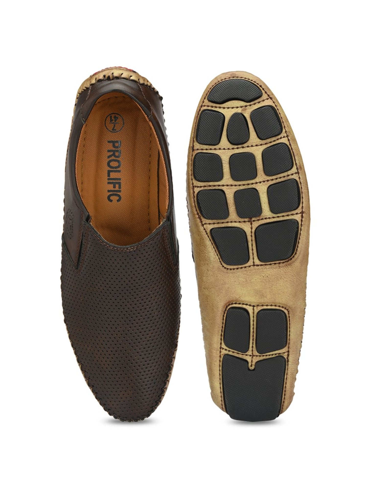 Prolific Dark Brown Casual Slip-Ons