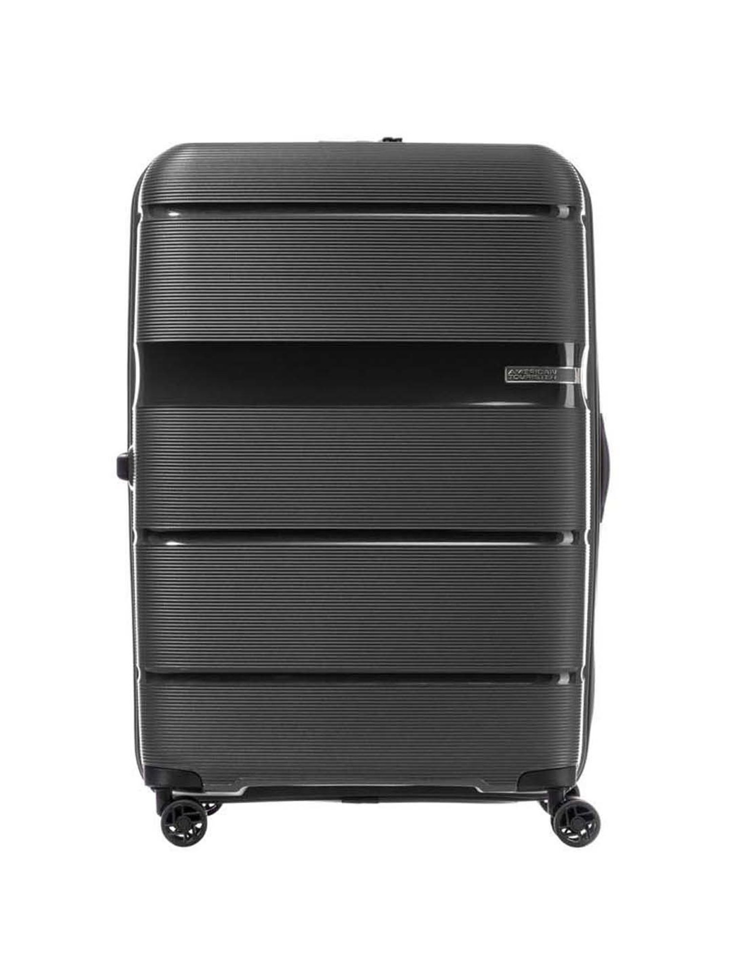 American Tourister Linex Black Textured Hard Large Trolley Bag - 54 cm