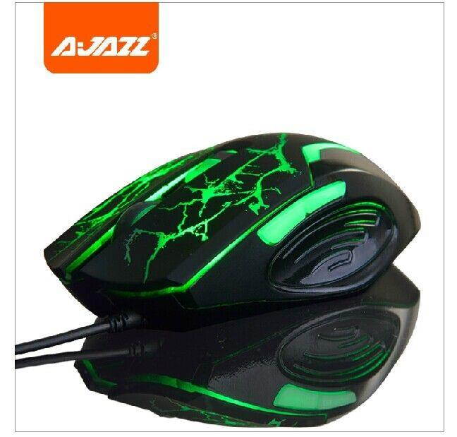 Ajazz 8D 2400DPI The Spider Hero 6 Green Led 6 Buttons Optical Usb Gaming Mouse