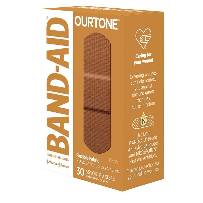 Band-Aid Ourtone Assorted Adhesive Bandages - BR45 - 30ct