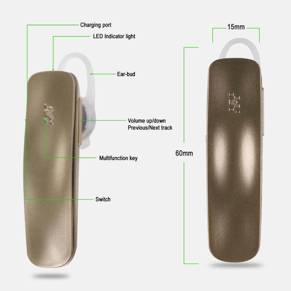 Fineblue HF88 Wireless Bluetooth Headset stereo Headphones (White)