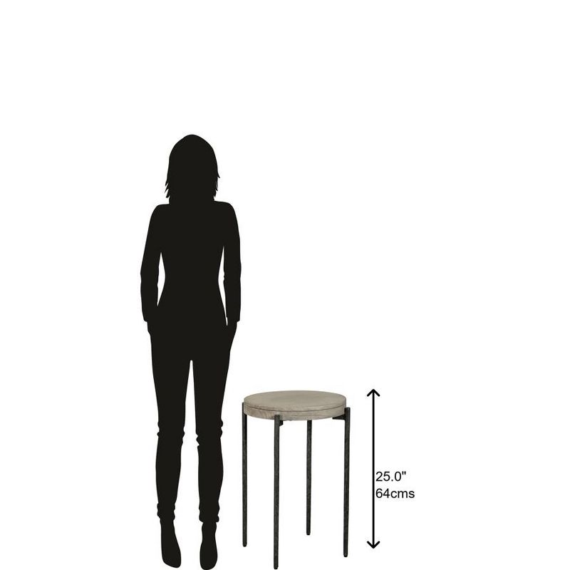 Hekman 24907 Chair Side Table Bedford Gray