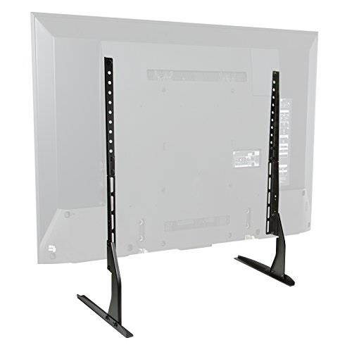 mount factory modern tabletop tv stand  universal flat screen base replacement for 24" 32" 40" 42" 50" 55" 60" 65" screens