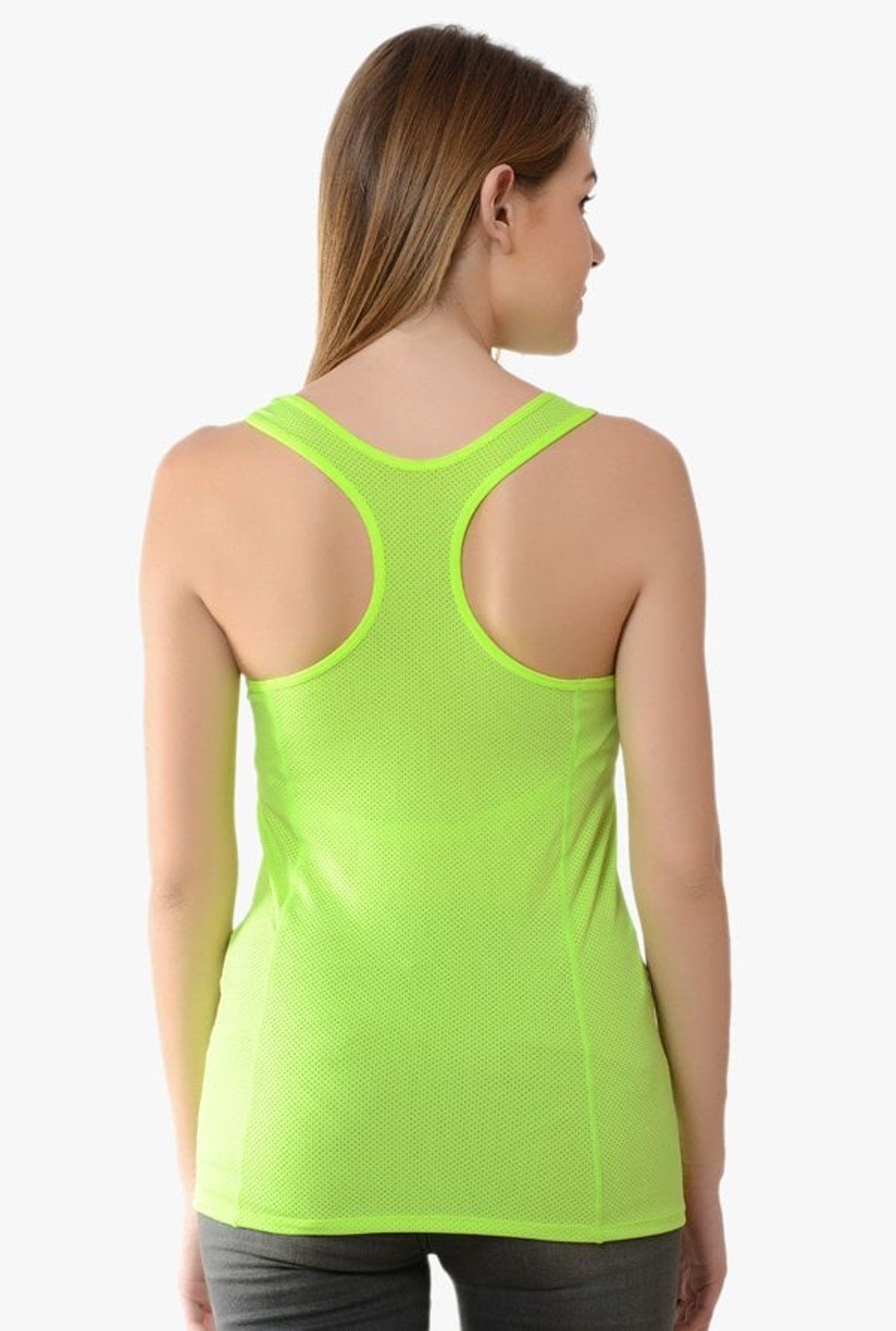 Da Intimo Lime U Neck Tank Top