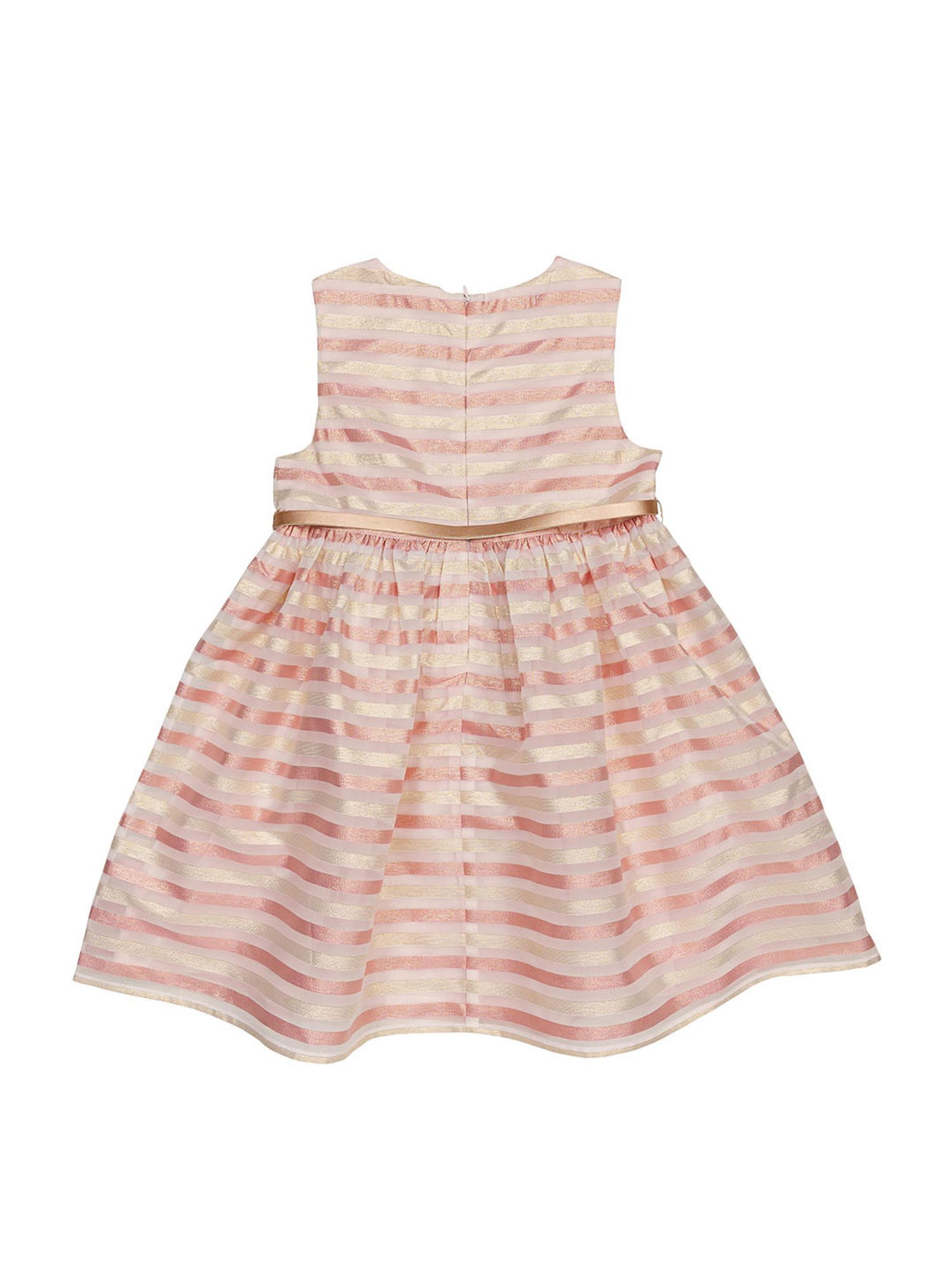 H by Hamleys Girls Multicolor Striped Dress with Belt