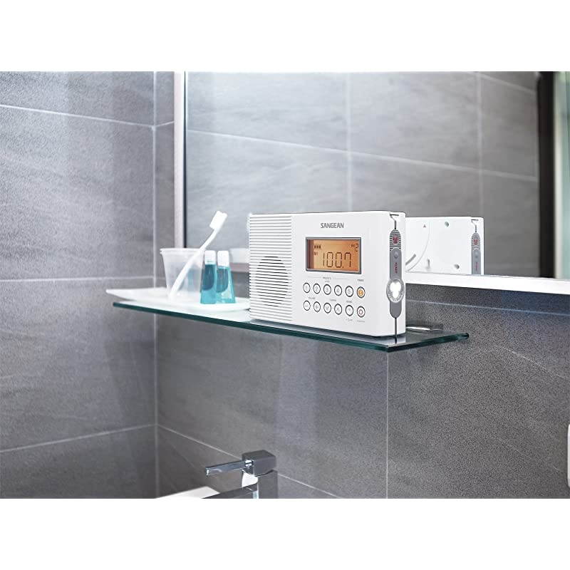 H201 Portable AMFMWeather Alert Digital Tuning Waterproof Shower Radio
