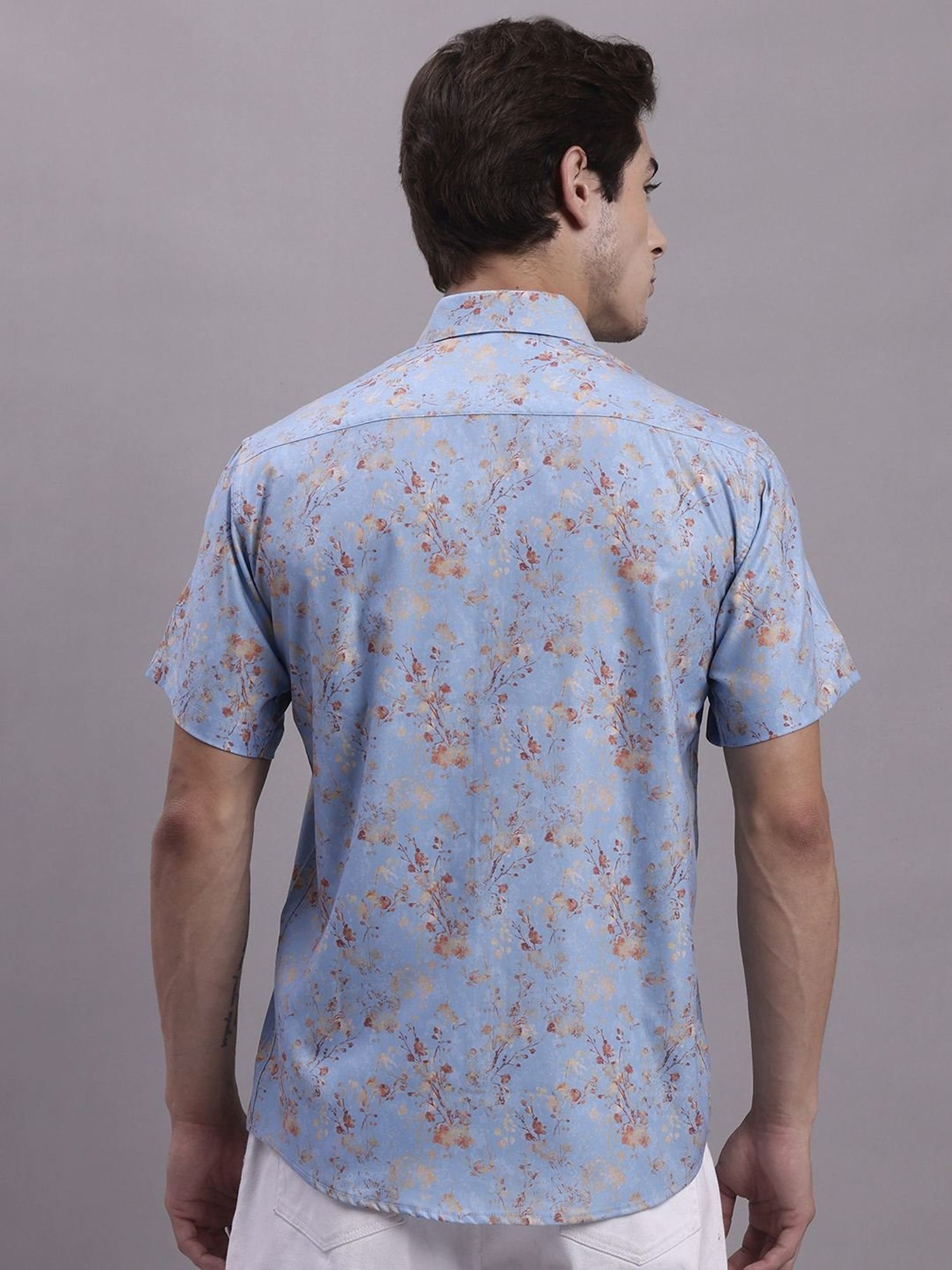 Jainish Sky Regular Fit Printed Shirt