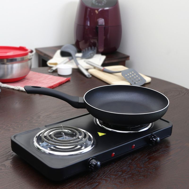 Oster Ashford 10 Inch Aluminum Non-Stick Frying Pan in Black