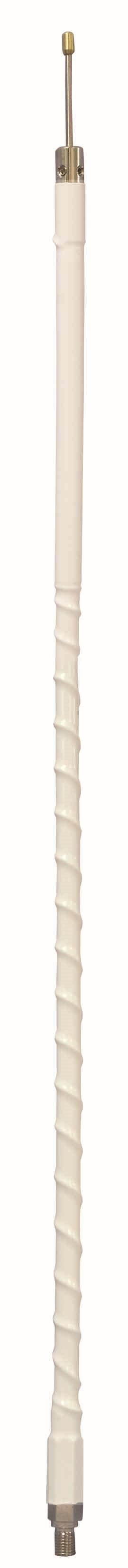 Accessories Unlimited AUT200-W 1,000W 2 ft. Heavy Duty 0.38 ft. x 24 in. Tune-Able Tip CB Antenna, White