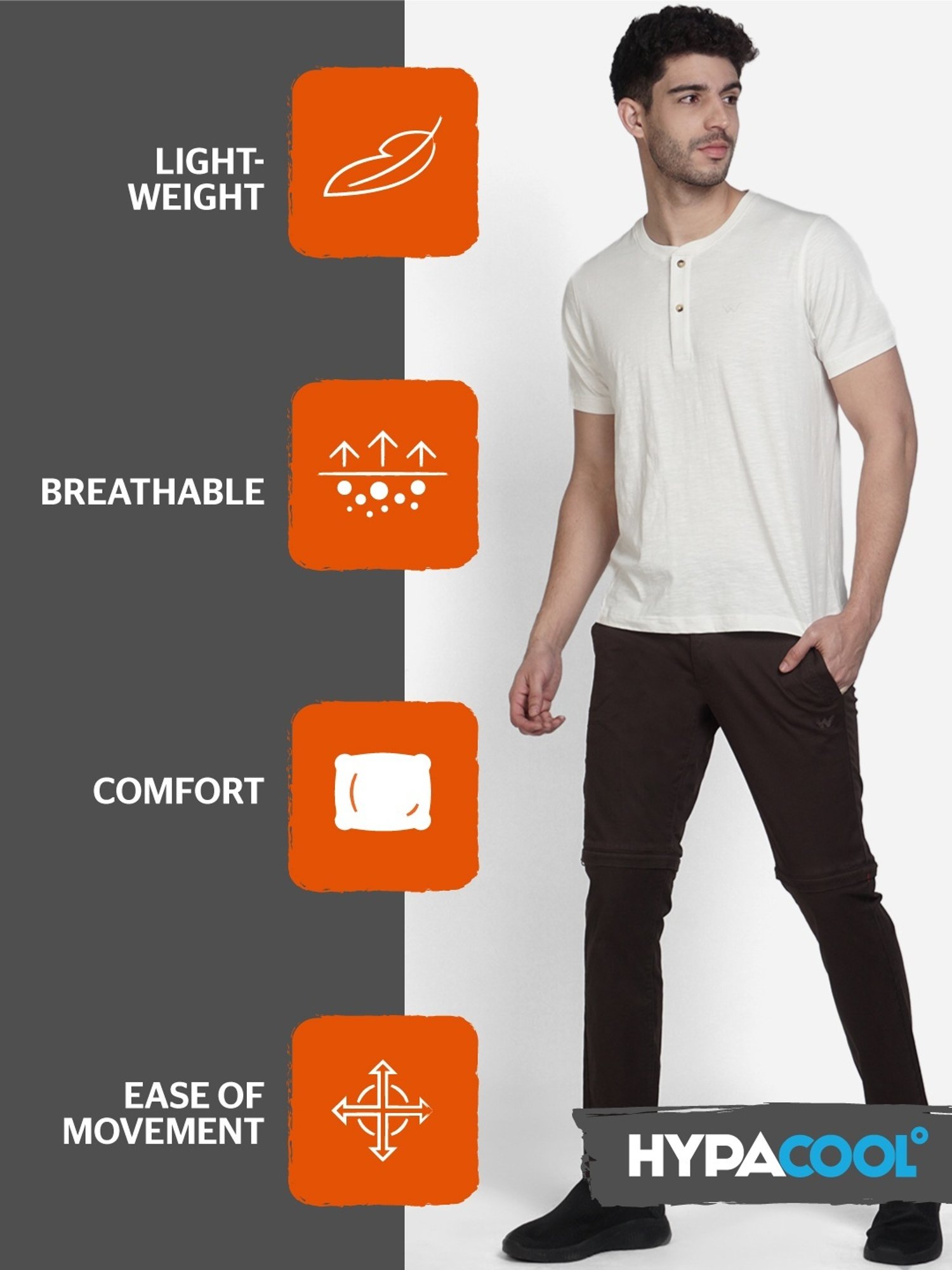 Wildcraft Brown Cotton Regular Fit Trackpants