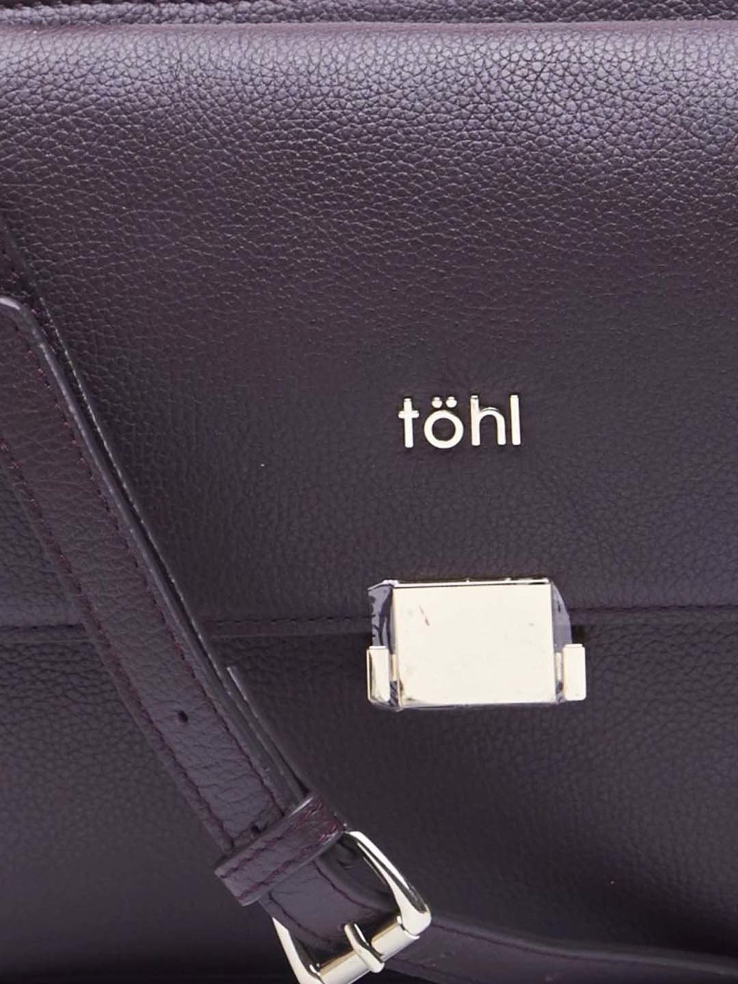 Tohl Burgundy Solid Small Handbag