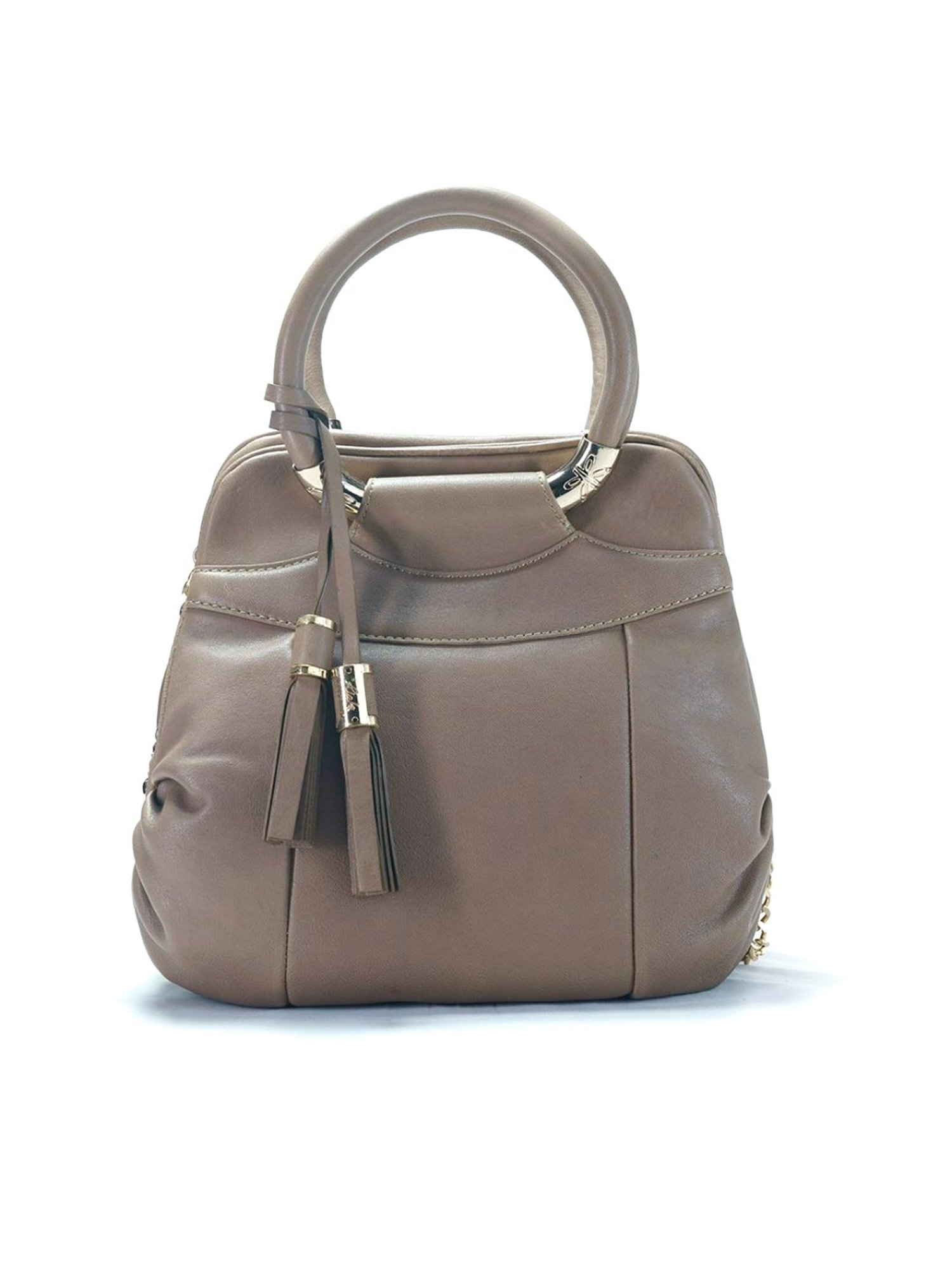 RI2K London DarkOlive Leather Medium Handbag