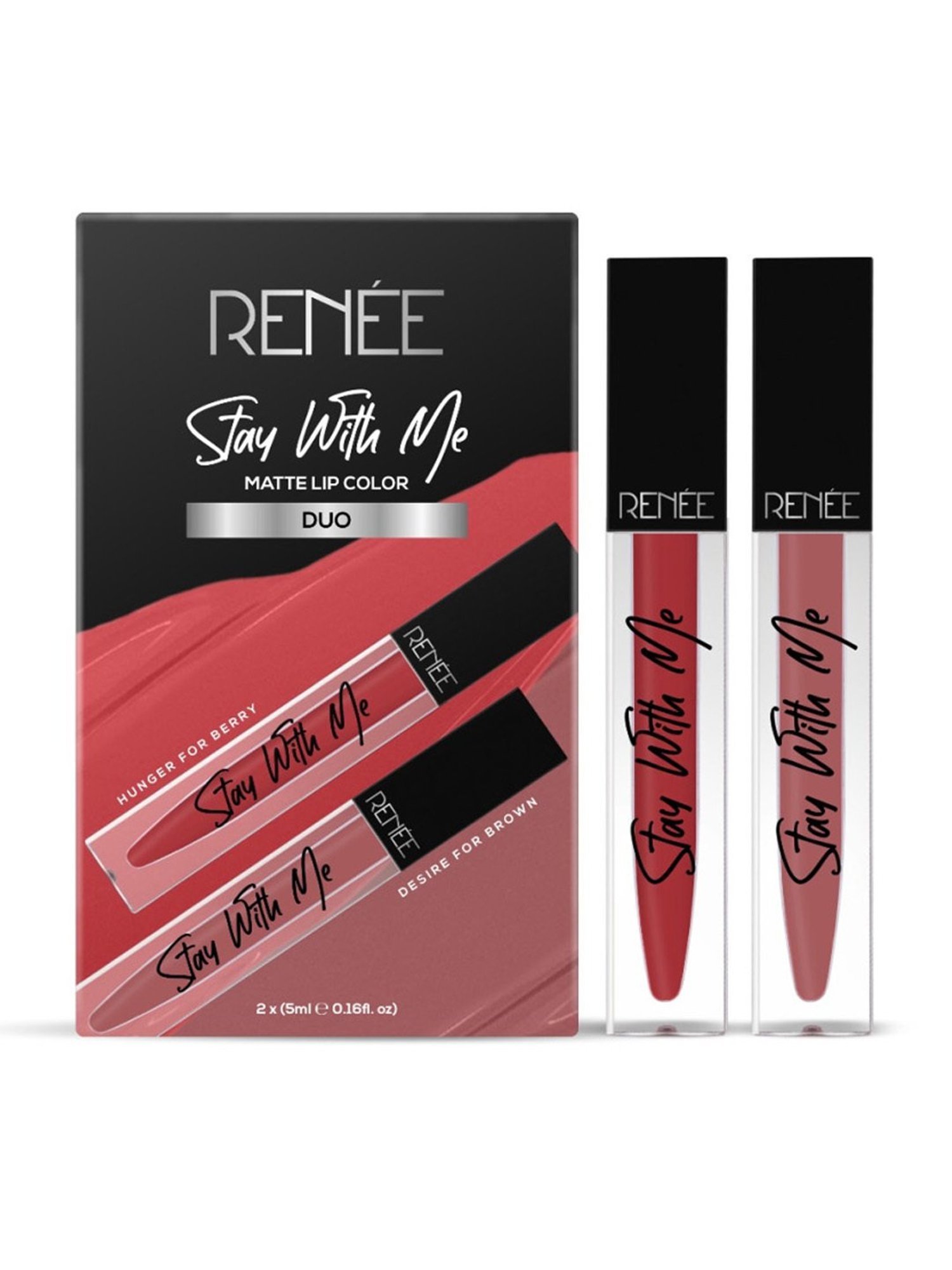 RENEE Stay With Me Matte Liquid Lip Color Duo