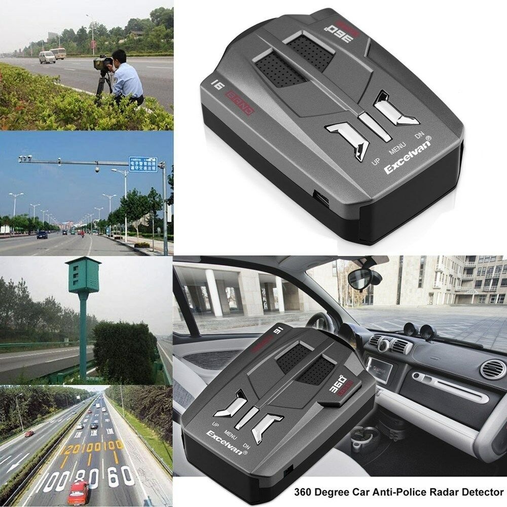 16 Band 360 Degree Car Trucker Speed Voice Alert Warning V9 Laser Radar Detector