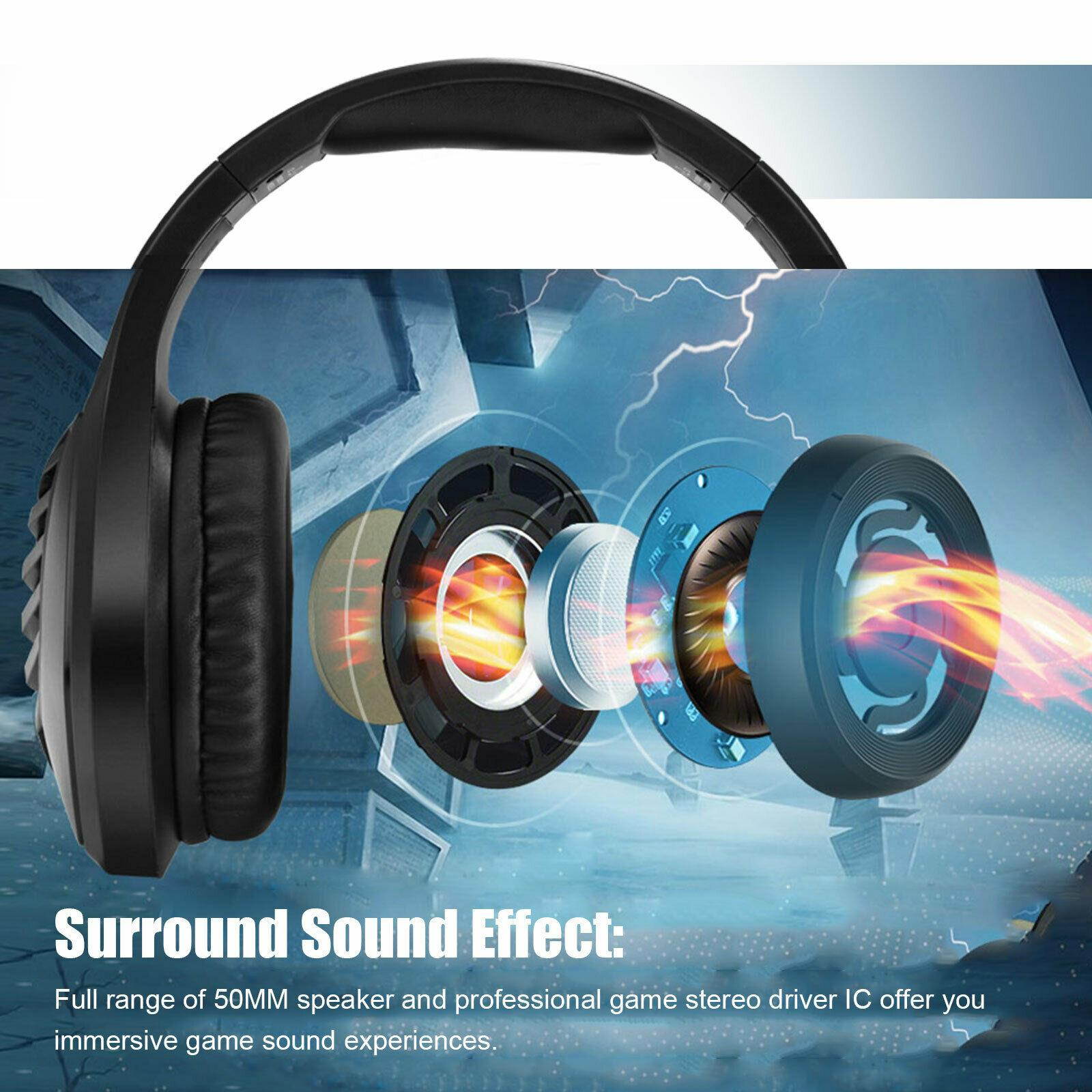 for PS4 Xbox  Switch PC Stereo 3.5mm Wired Gaming Headset [Black/Red]