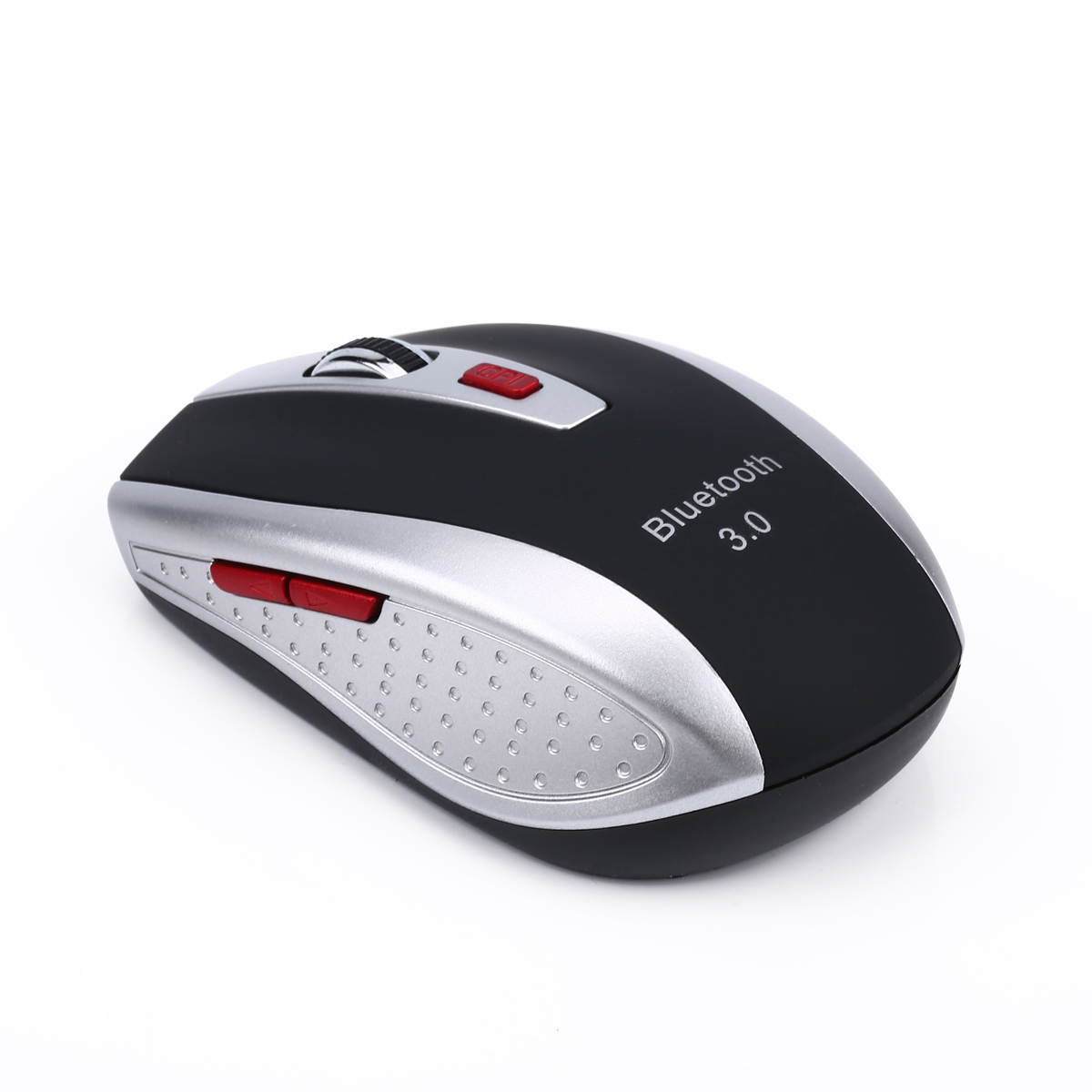 Bluetooth V3.0 Wireless Mouse 2400 DPI Ergonomic Design 6D Portable Wireless Mouse for Laptop / PC / Tablet (Black & Silver)
