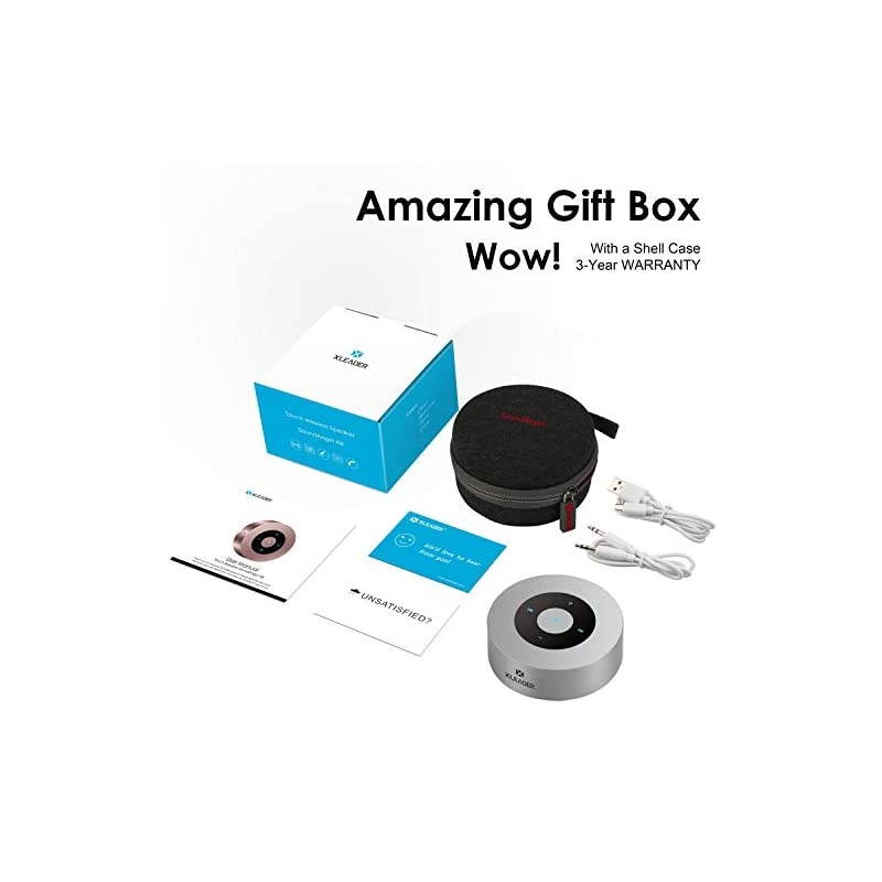 SoundAngel A8 (3rd Gen) 5W Touch Wireless Small Speaker with Waterproof Case 15h Music Micro SD, Portable Pocket Speaker for Pool Beach Camping BBQ Kitchen Bathroom Bedroom Traveling Silver