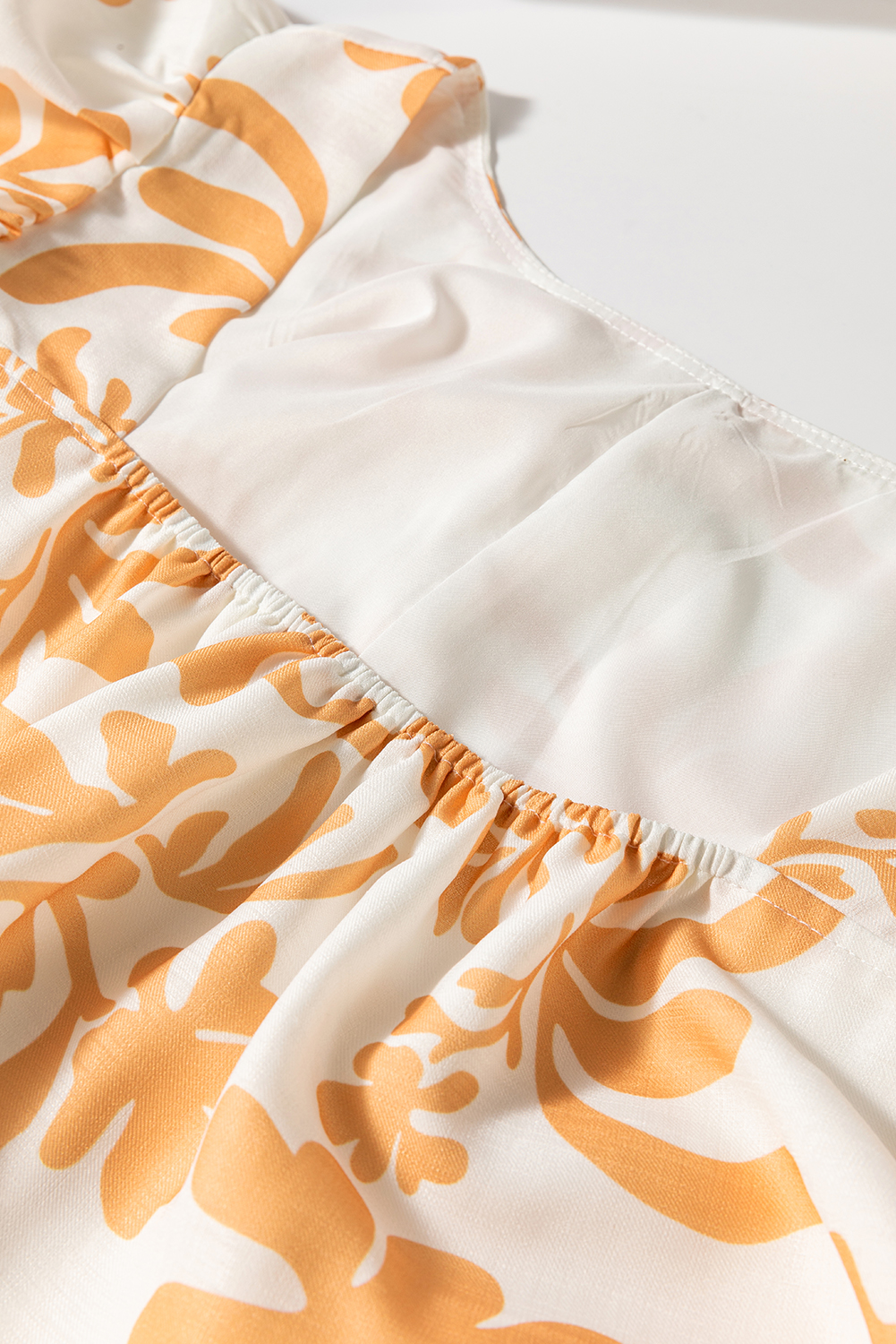 Black Leopard Patchwork Split Neck Ruffle Plus Size Dress