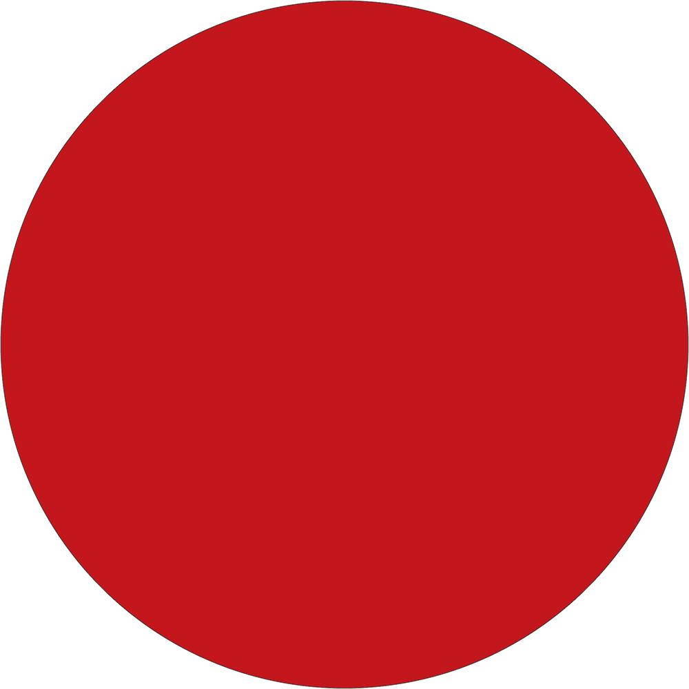 Tape Logic Inventory Circle Labels 1/2" Red 500/Roll DL690A