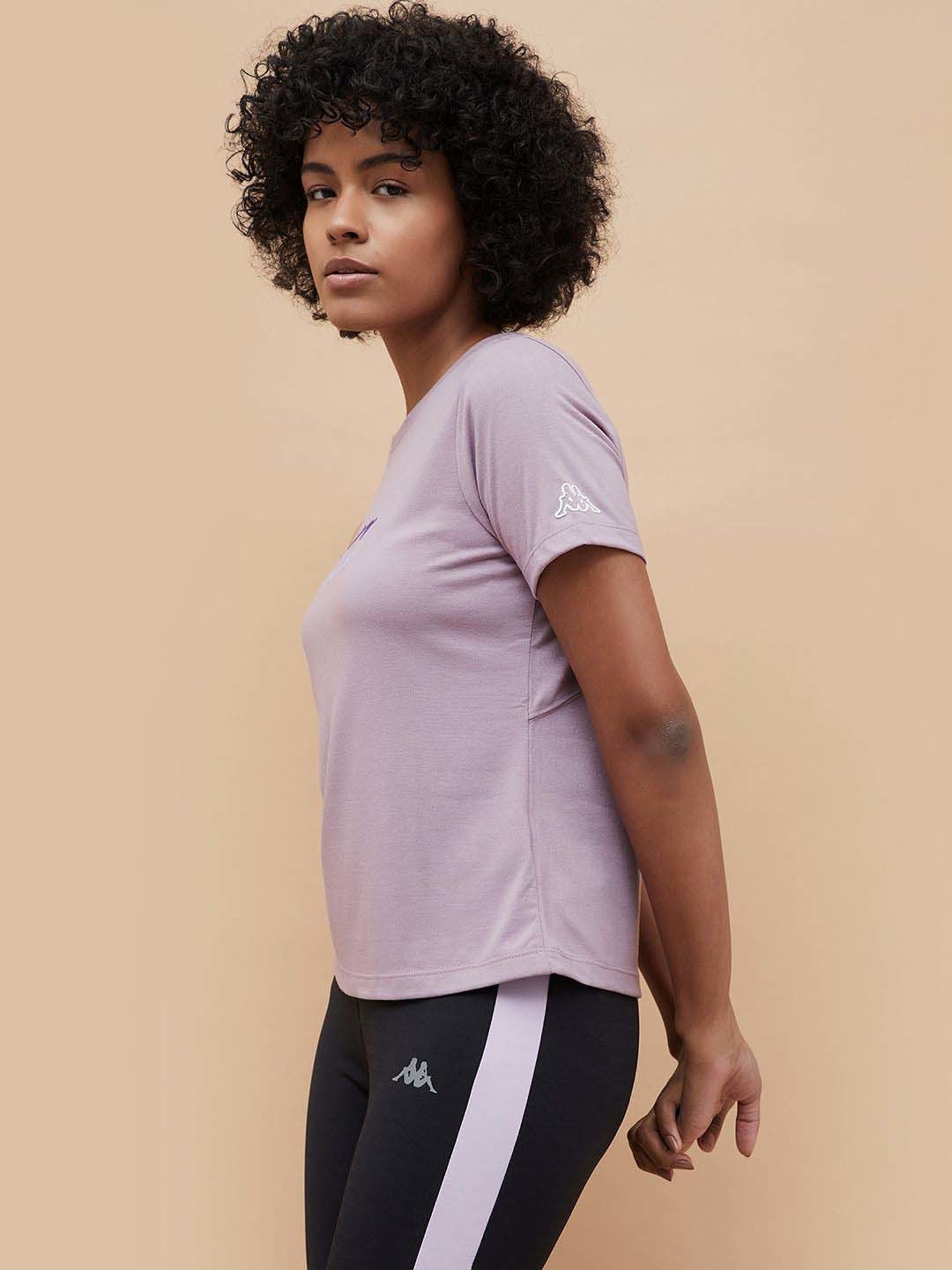 KAPPA Purple Printed Sports T-Shirt