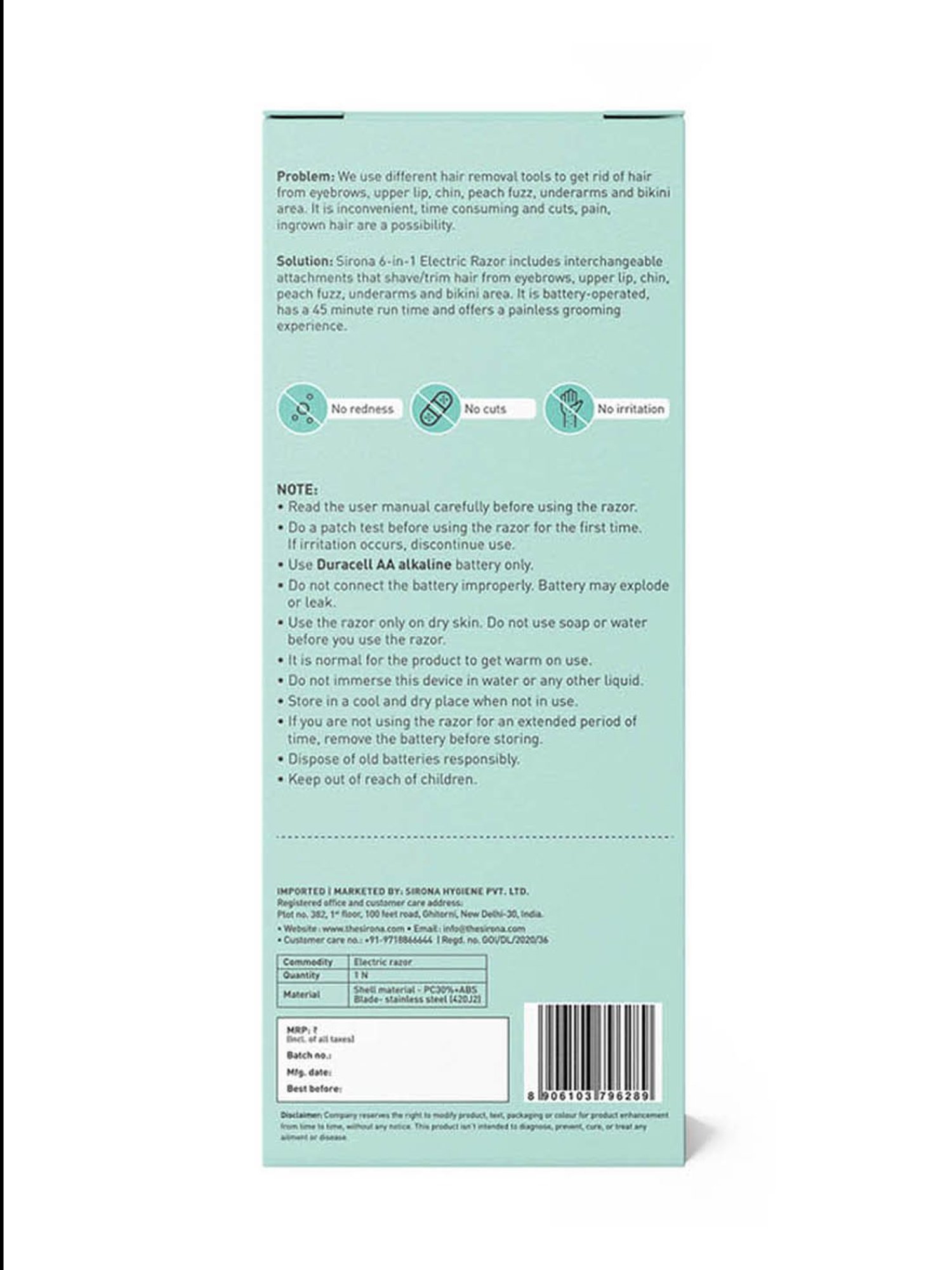 Bronson Professional Sweet Touch Sensitive Electric Bikini & Eyebrow Trimmer for Women